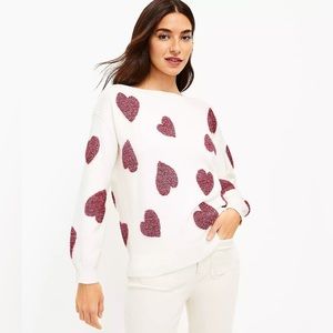 LOFT Heart Sweater